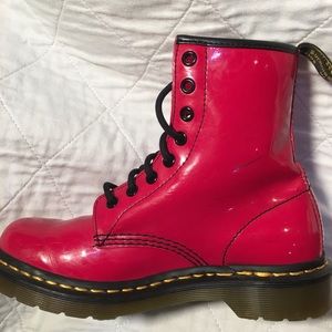 Cherry Red Dr. Martens, US Size 6